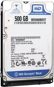 Жесткий диск Western Digital WD5000BEVT 500 Gb фото