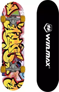 Скейтборд WIN.MAX Graffity yellow WME05015Z1 фото