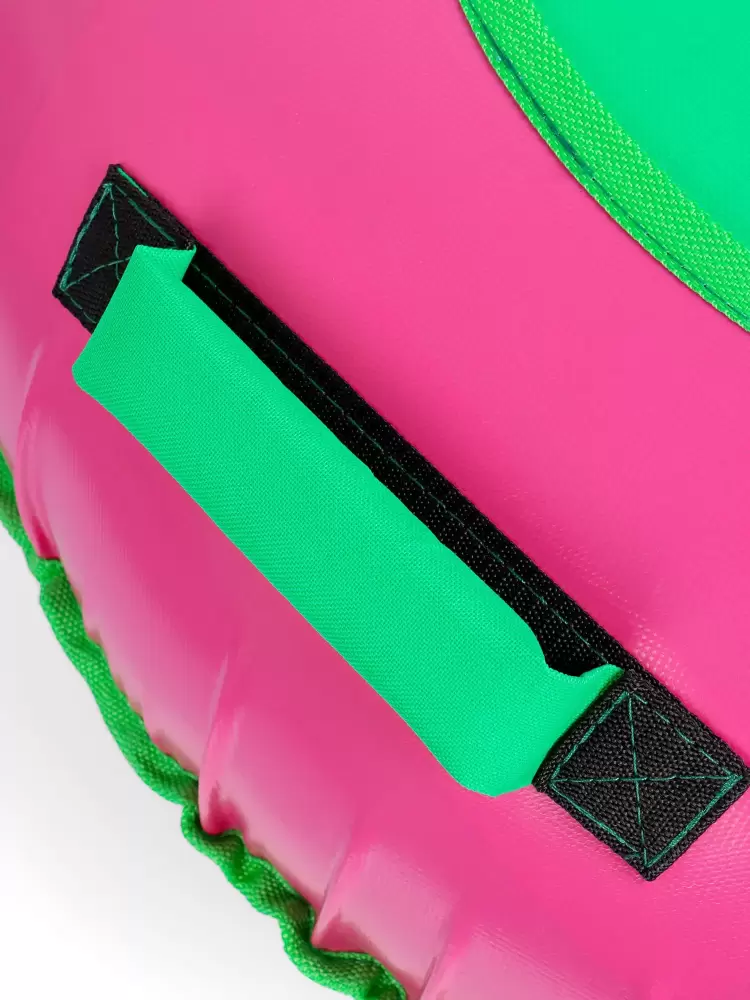 Тюбинг-ватрушка Winter Star 9926588 (зеленый/розовый) фото