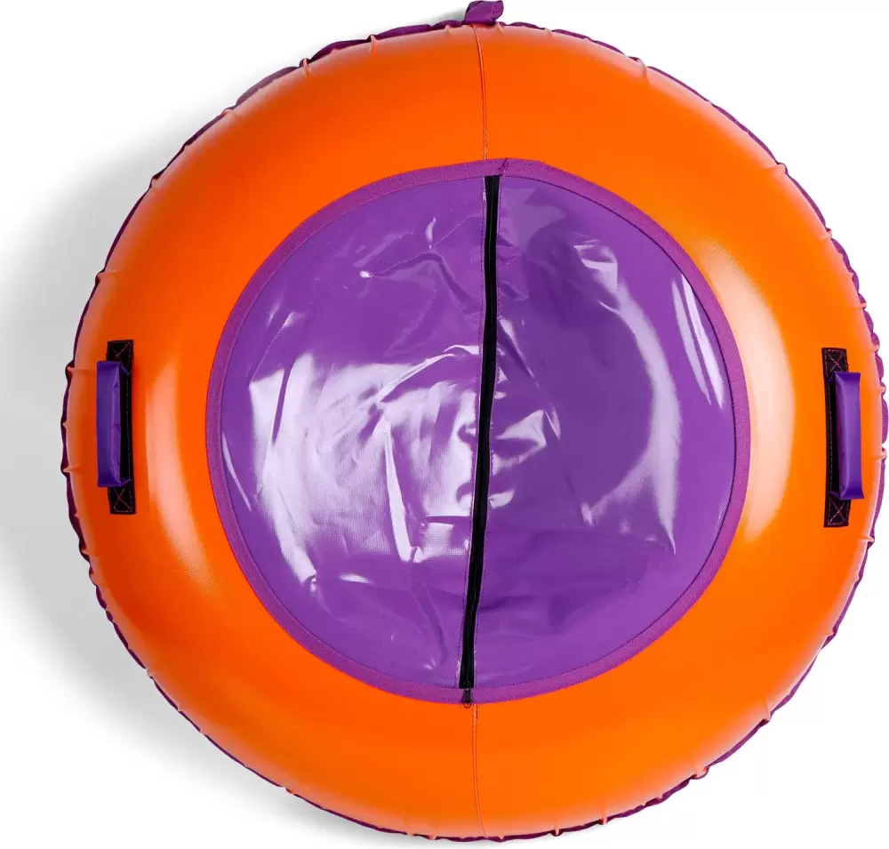 Тюбинг-ватрушка Winter Star 9926590 (сиреневый/оранжевый) фото