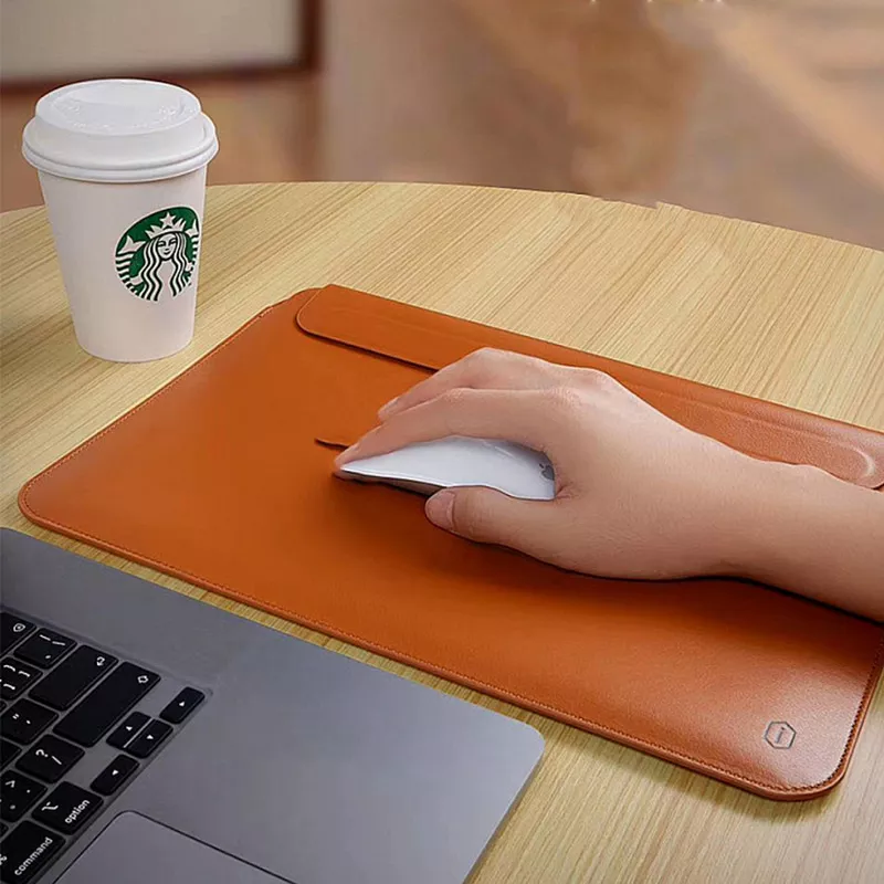 Чехол Wiwu для APPLE MacBook Air 13 Skin New Pro 2 Leather Sleeve Brown 6973218931296 фото 2