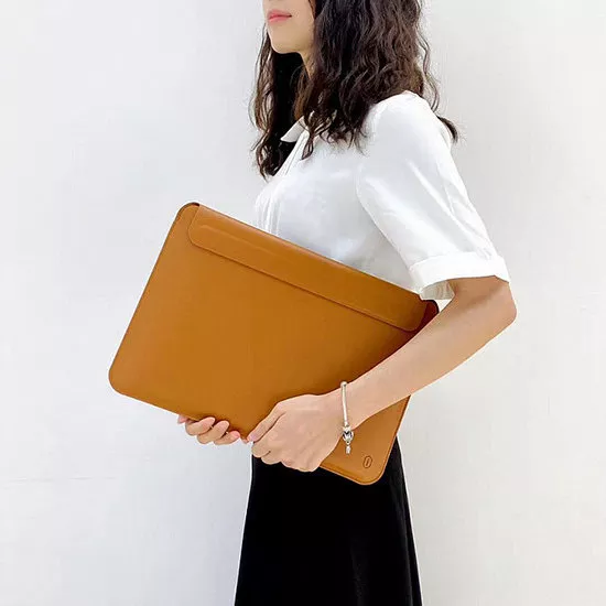 Чехол Wiwu для APPLE MacBook Air 13 Skin New Pro 2 Leather Sleeve Brown 6973218931296 фото 3
