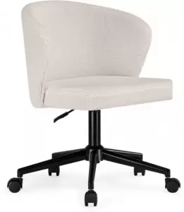 Офисное кресло Woodville Lika / 15528 (white teddy/black) фото