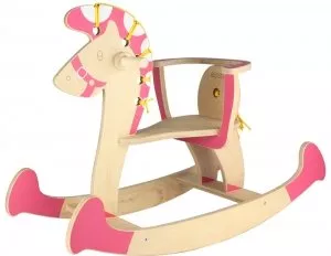 Качалка детская Woody Лошадка-3 (розовый) фото