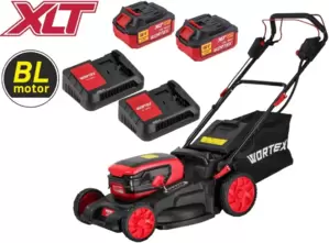 Газонокосилка аккумуляторная Wortex CLM 4536-4 XLT Set 2334160K1 (с 2-мя АКБ)