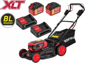 Газонокосилка аккумуляторная Wortex CLM 4536-4 XLT Set 2334161K1 (с 2-мя АКБ) фото