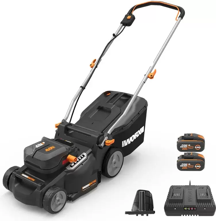 Газонокосилка аккумуляторная Worx WG737E (с 2-мя АКБ) фото