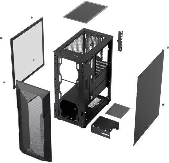 Корпус XASTRA A304 4ARGB (черный) фото
