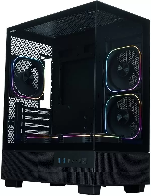 Корпус XASTRA Q400M 5ARGB-FG-C6-UC (черный) фото