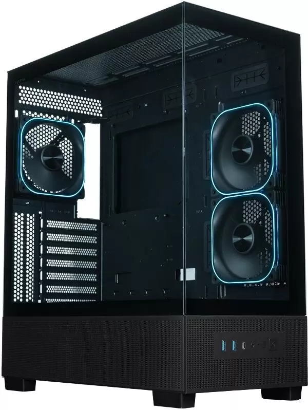 Корпус XASTRA Q500 3ARGB-FG-C10-UC (черный) фото