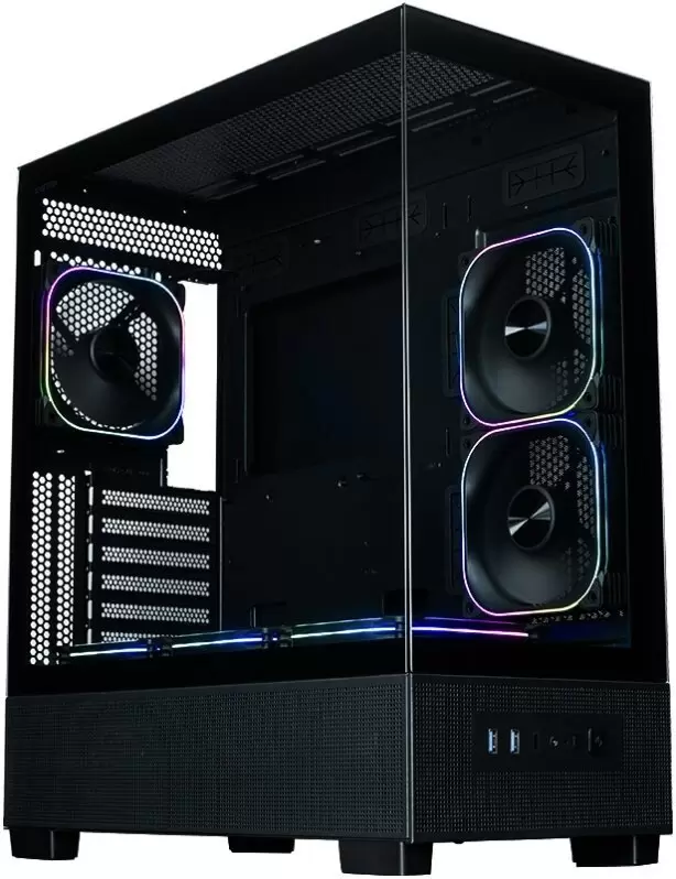 Корпус XASTRA Q500 6ARGB-FG-C10-UC (черный) фото