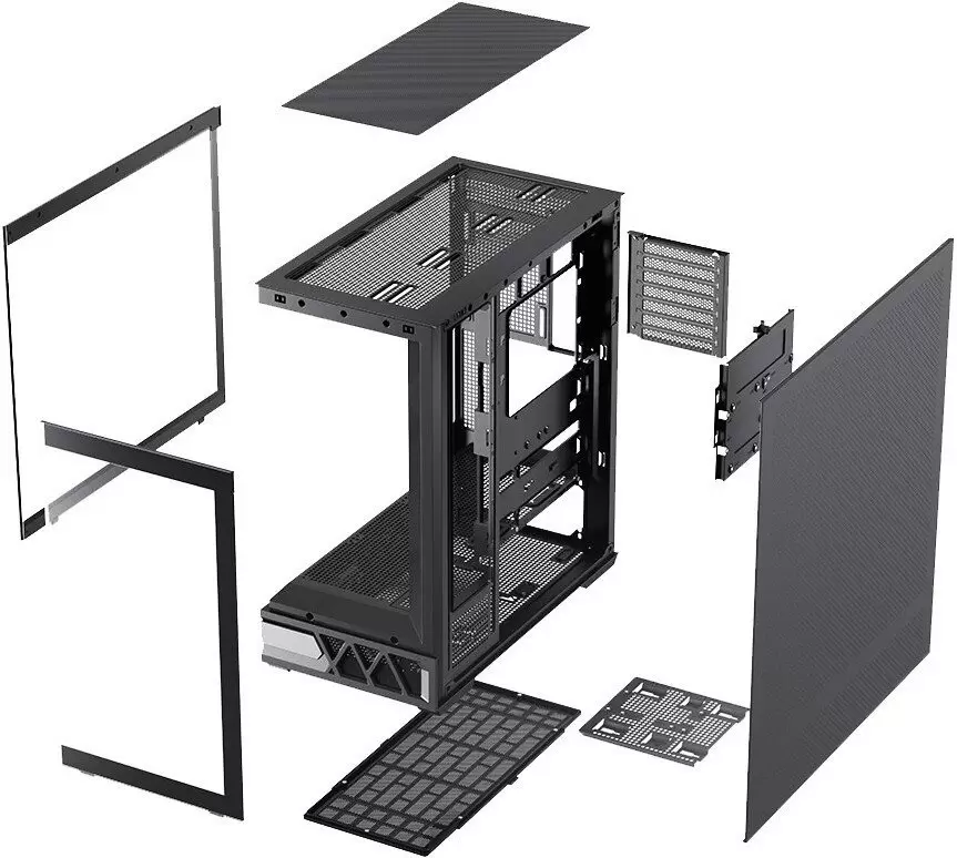 Корпус XASTRA Q700 7ARGB-FG-C10-UC (черный) фото