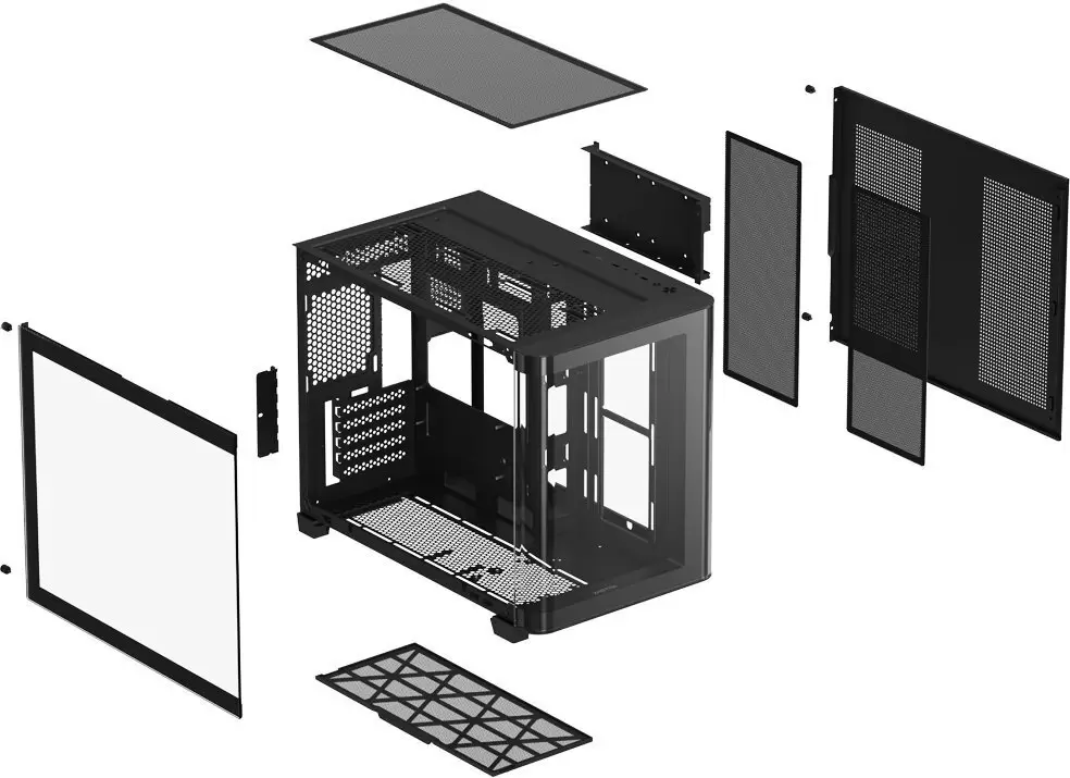 Корпус XASTRA QR500M 3ARGB C10-UC (черный) фото 2