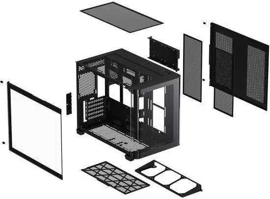 Корпус XASTRA QR500M 6ARGB-FM-C10-UC (черный) фото 3