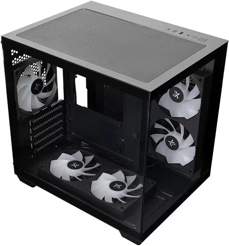 Корпус XASTRA QW400M 5ARGB-FC-C6-AC QW400M-2FA24A-1FC12A-C6-AC (черный) фото 5