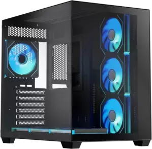 Корпус XASTRA QW500 7ARGB-FG-C10-UC (черный) фото