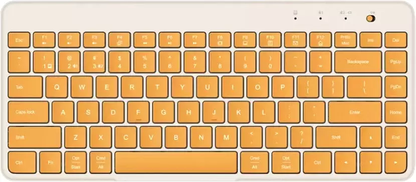 Xiaomi Dual Mode Wireless Keyboard XMBXJP01YM (бежевый/желтый)