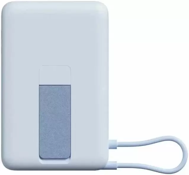 Портативное зарядное устройство Xiaomi Magnetic Power Bank with Built-in Stand WPB1007Z 10000mAh (голубой, международная версия) фото 2