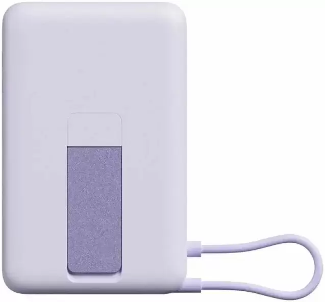 Портативное зарядное устройство Xiaomi Magnetic Power Bank with Built-in Stand WPB1007Z 10000mAh (сиреневый, международная версия) фото 2