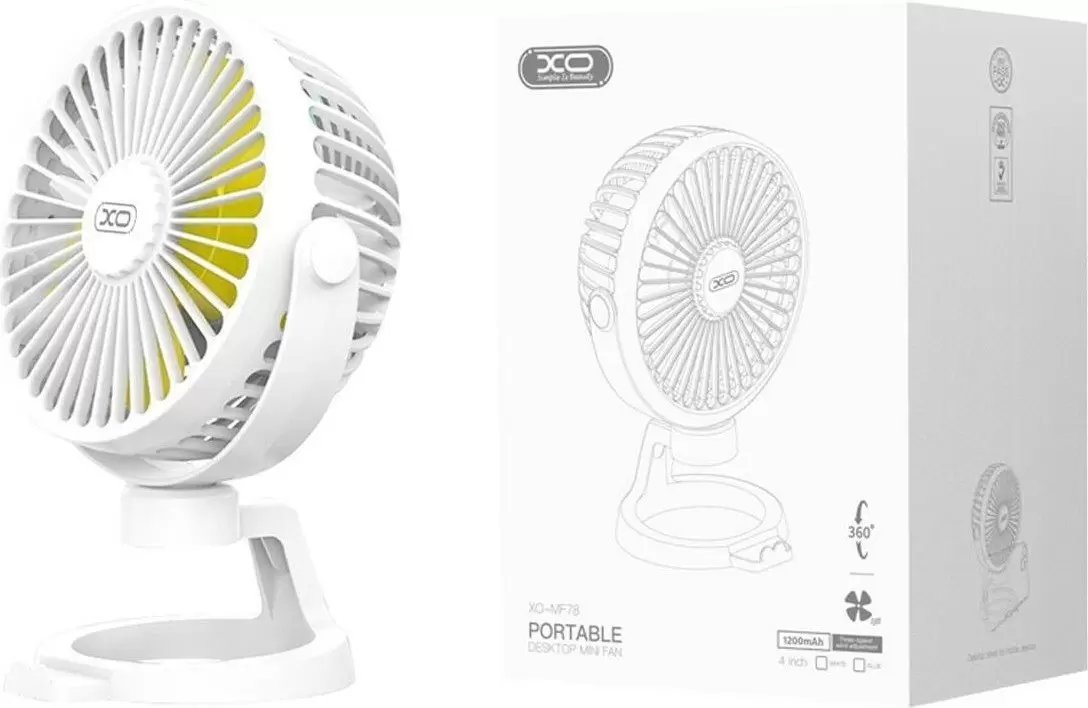 Вентилятор XO MF78 (белый) фото