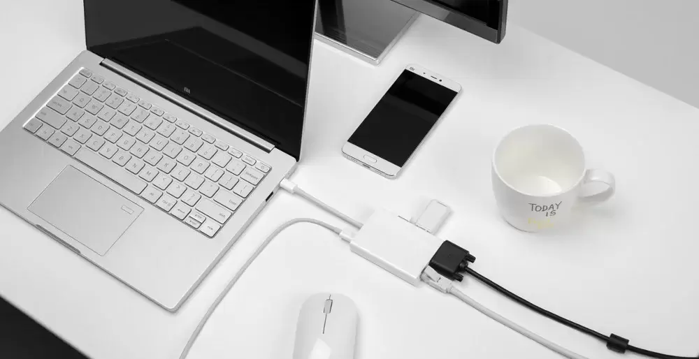 Док-станция Xiaomi Mi USB-C - VGA Gigabit Ethernet Multi-Adapter фото