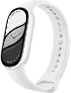 Фитнес-браслет Xiaomi Smart Band 10 M2459B1 (белая керамика, с белым силиконовым ремешком, международная версия) фото
