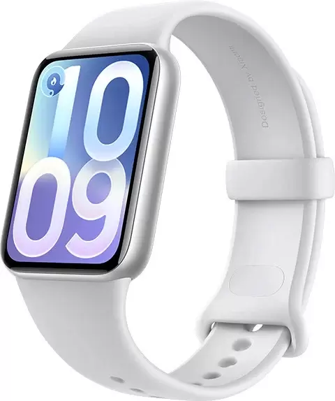 Xiaomi Smart Band 10 Pro M2551B1 (серебристый, со светло-серым силиконовым ремешком, китайская версия)