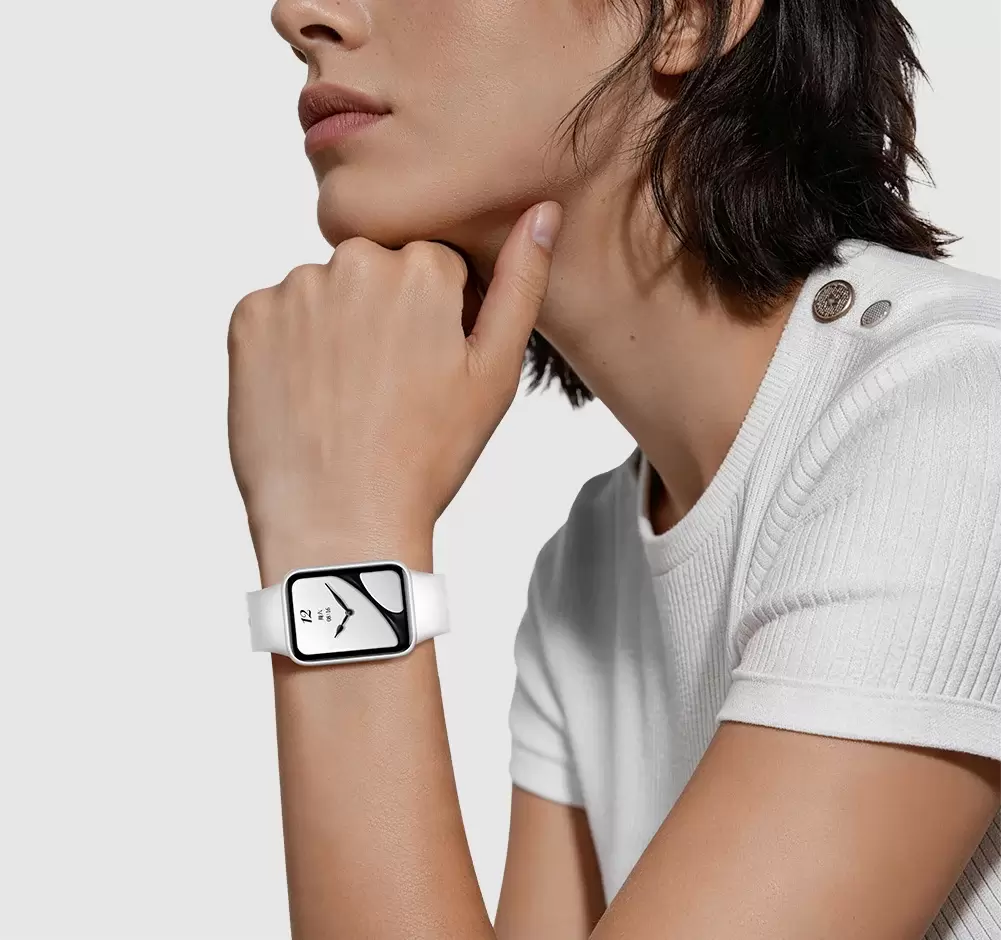 Фитнес-браслет Xiaomi Smart Band 10 Pro M2553B1 (белая керамика, с белым силиконовым ремешком, китайская версия) фото 2