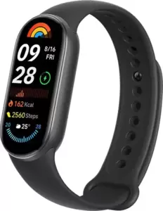 Фитнес-браслет Xiaomi Smart Band 9 (черный, с черным силиконовым ремешком, международная версия) icon