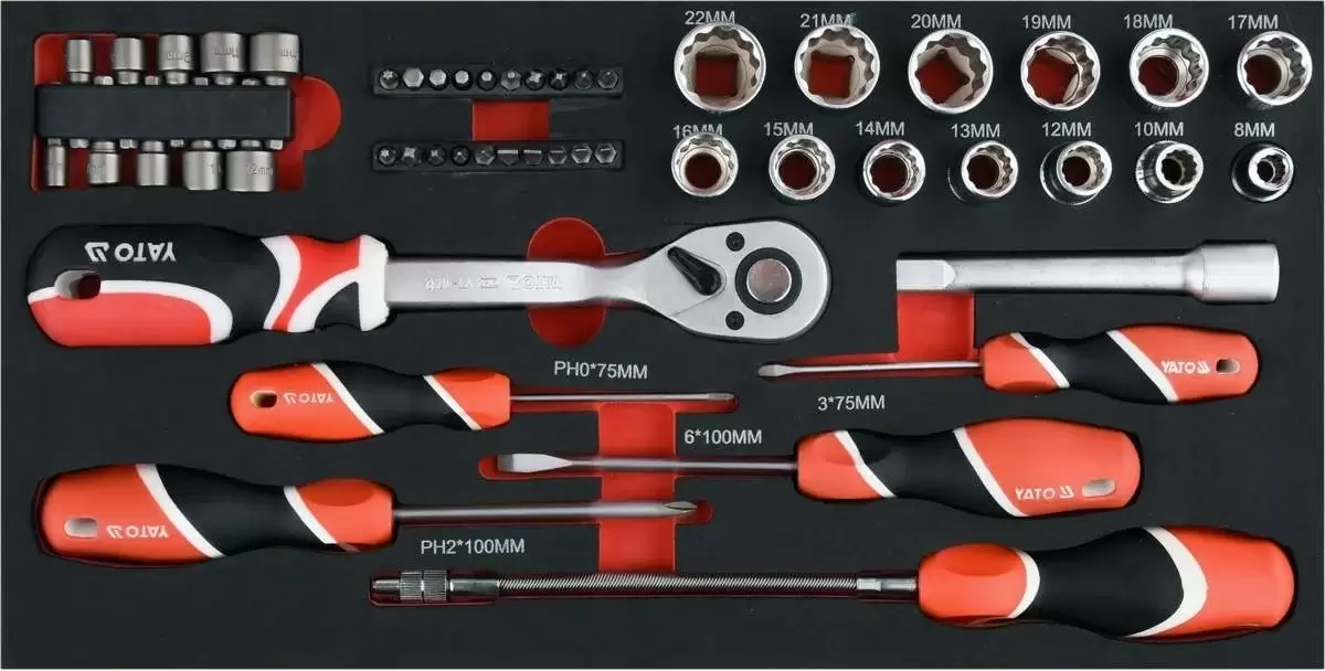 Универсальный набор инструментов Yato YT-09104 (78 предметов) фото 4