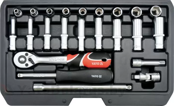 Набор головок Yato YT-14451 (23 предмета) фото