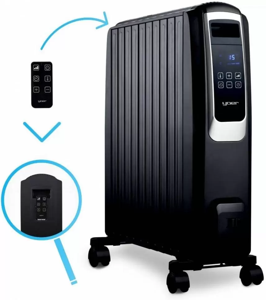 Масляный радиатор Yoer Inferno OFR1025BK фото