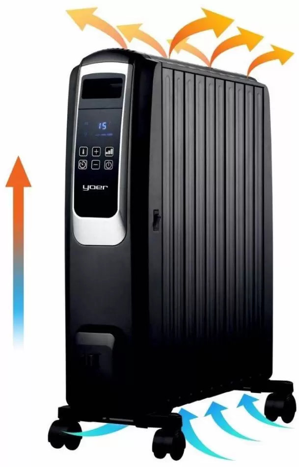 Масляный радиатор Yoer Inferno OFR1025BK фото