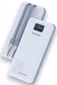 Портативное зарядное устройство Yoobao LC6 Pro 20000mAh (белый) фото