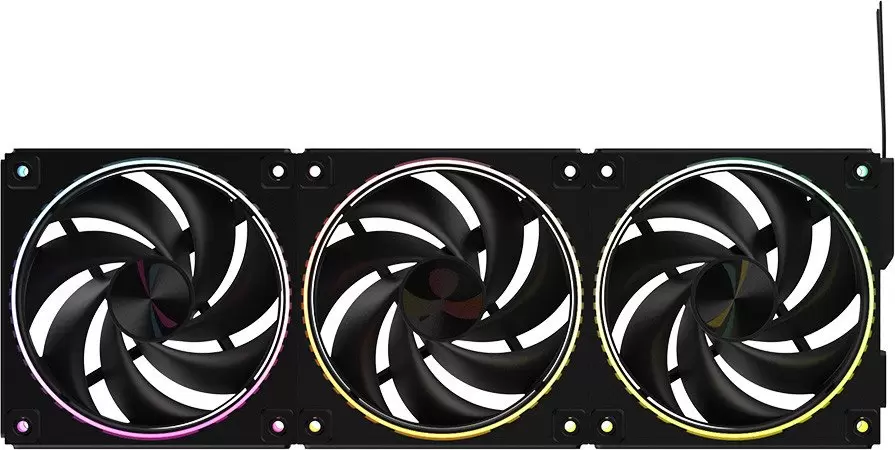 Комплект вентиляторов для корпуса Zalman ZM-DF120R A3 (черный) фото 2