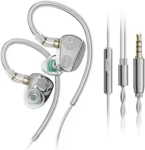Наушники Zhulinniao Z3 (3.5 мм, с микрофоном, серебристый) фото