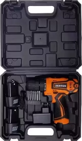 Дрель-шуруповерт аккумуляторная Zerten AS-12V фото