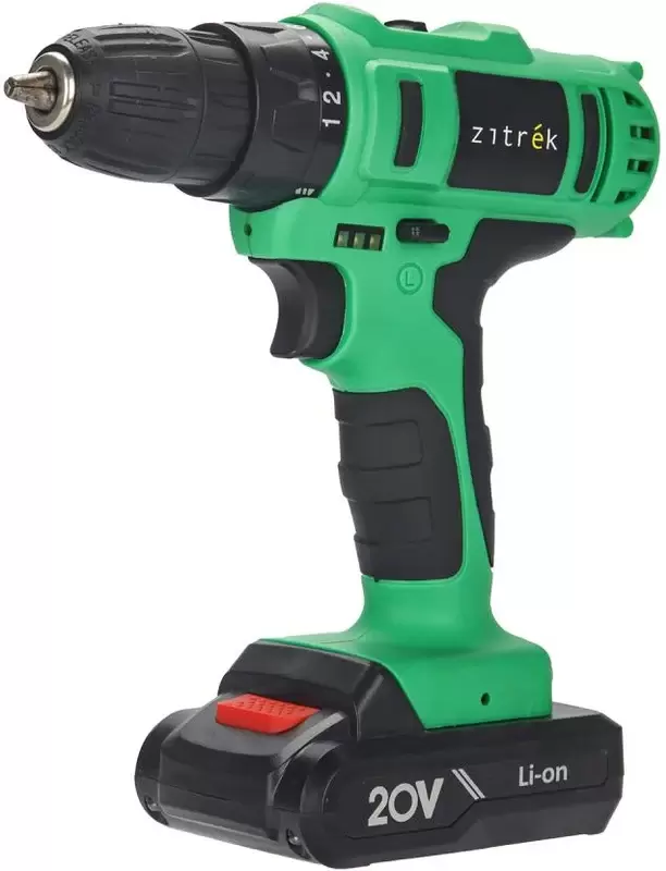 Дрель-шуруповерт аккумуляторная Zitrek Green 20-Li Plus (083-1115) фото