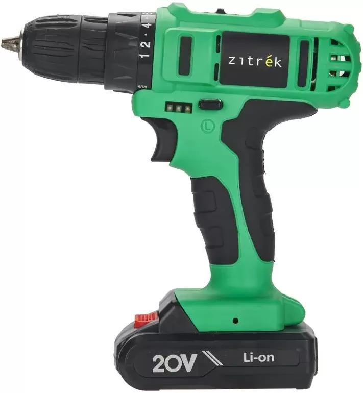 Дрель-шуруповерт аккумуляторная Zitrek Green 20-Li Plus (083-1115) фото