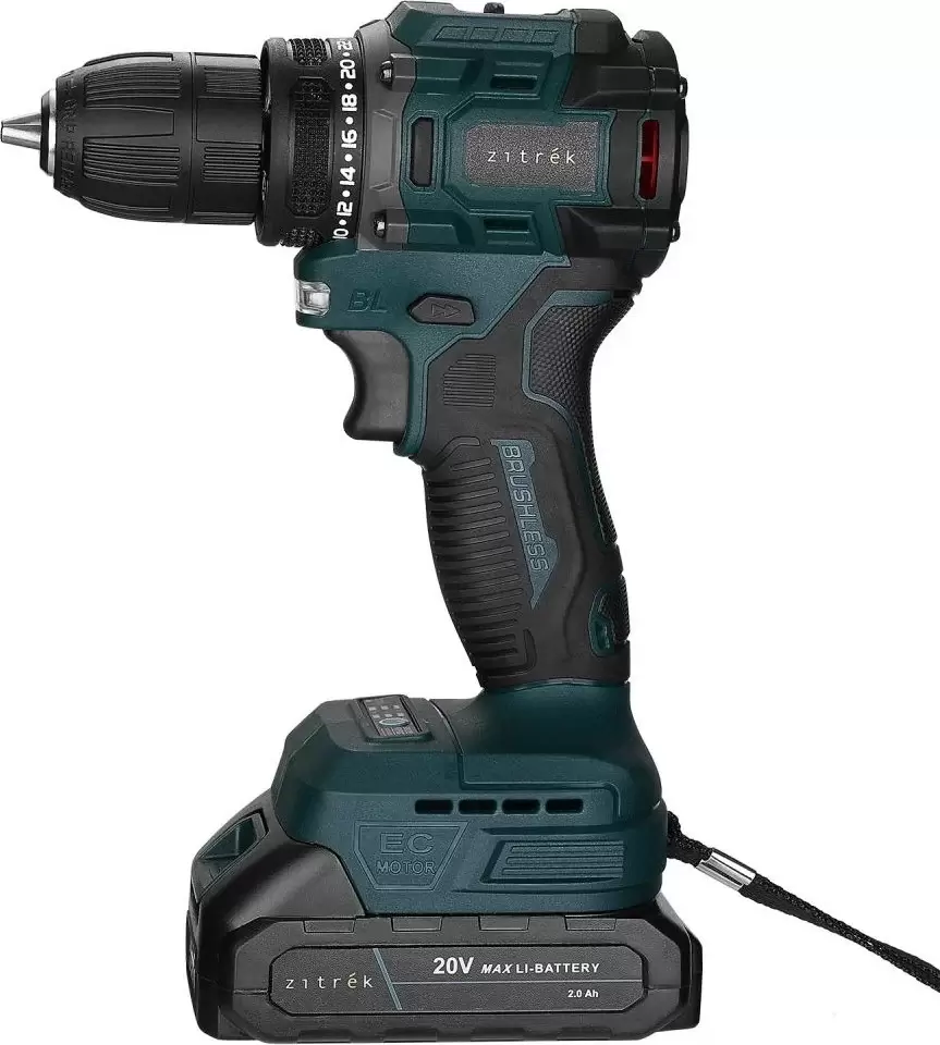 Аккумуляторная дрель-шуруповерт Zitrek Greenpower 20 PRO (085-1313) фото 3