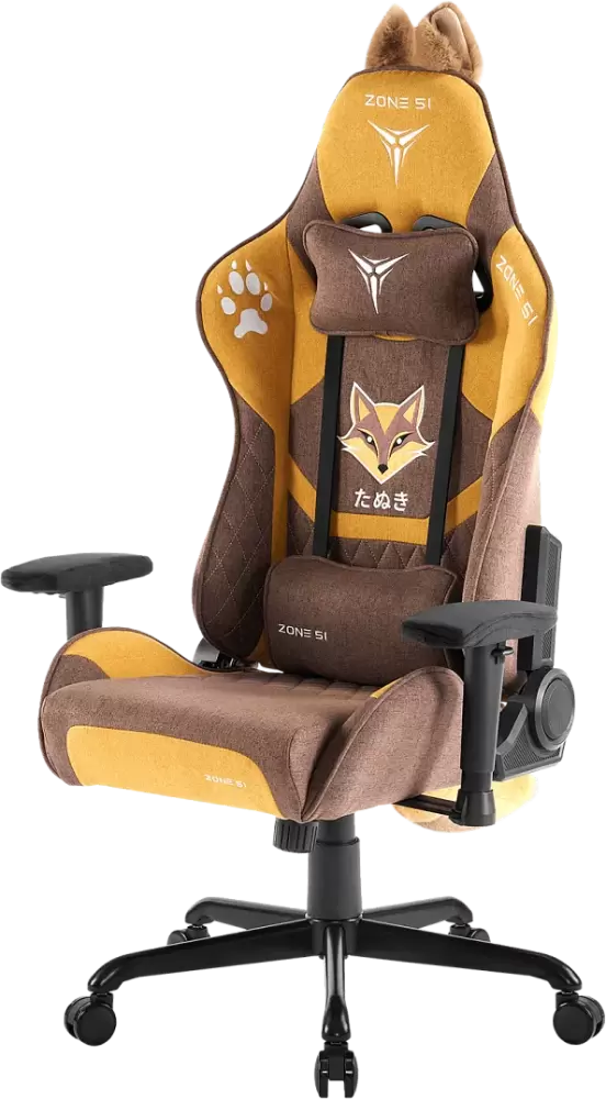 Игровое кресло Zone51 Tanuki (коричневы/оранжевый) фото 5