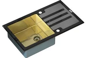 Кухонная мойка ZorG INOX GL-7851-BLACK-BRONZE фото