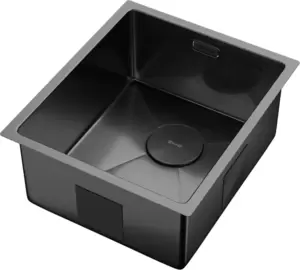 Кухонная мойка ZorG Zerox 38 U/IF PVD Gunblack фото