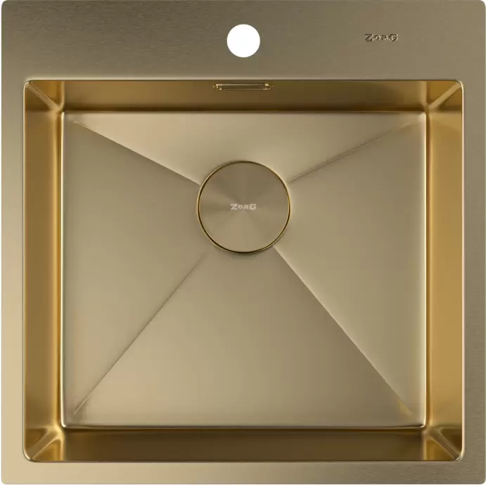 Кухонная мойка ZorG Zerox 51 IF PVD Gold фото 2