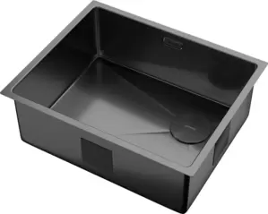 Кухонная мойка ZorG Zerox 54 U/IF Side SF PVD Gunblack фото
