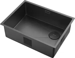 Кухонная мойка ZorG Zerox 59 U/IF Side SF Zurinox PVD Gunblack фото