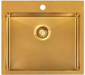 Кухонная мойка Zorg ZRN 5055 Nano PVD Gold фото