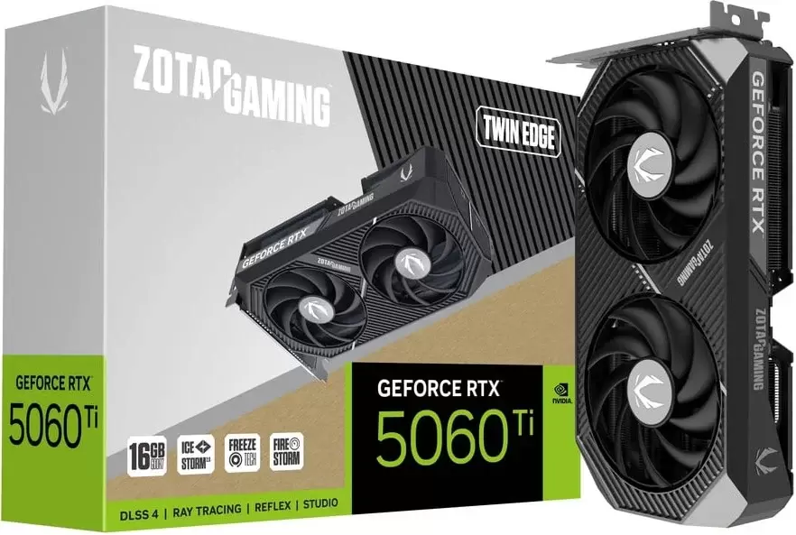 Видеокарта ZOTAC Gaming GeForce RTX 5060 Ti 16GB Twin Edge ZT-B50620E-10M фото 6