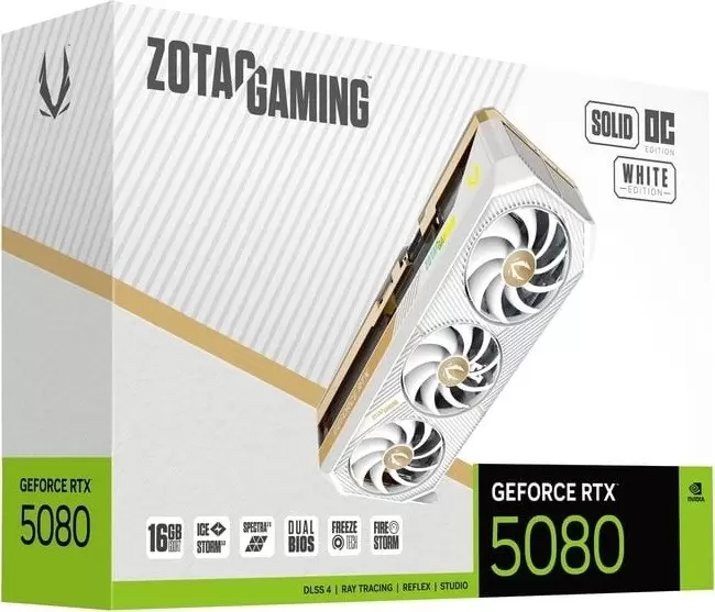 Видеокарта ZOTAC Gaming GeForce RTX 5080 Solid OC White Edition ZT-B50800Q-10 фото 6