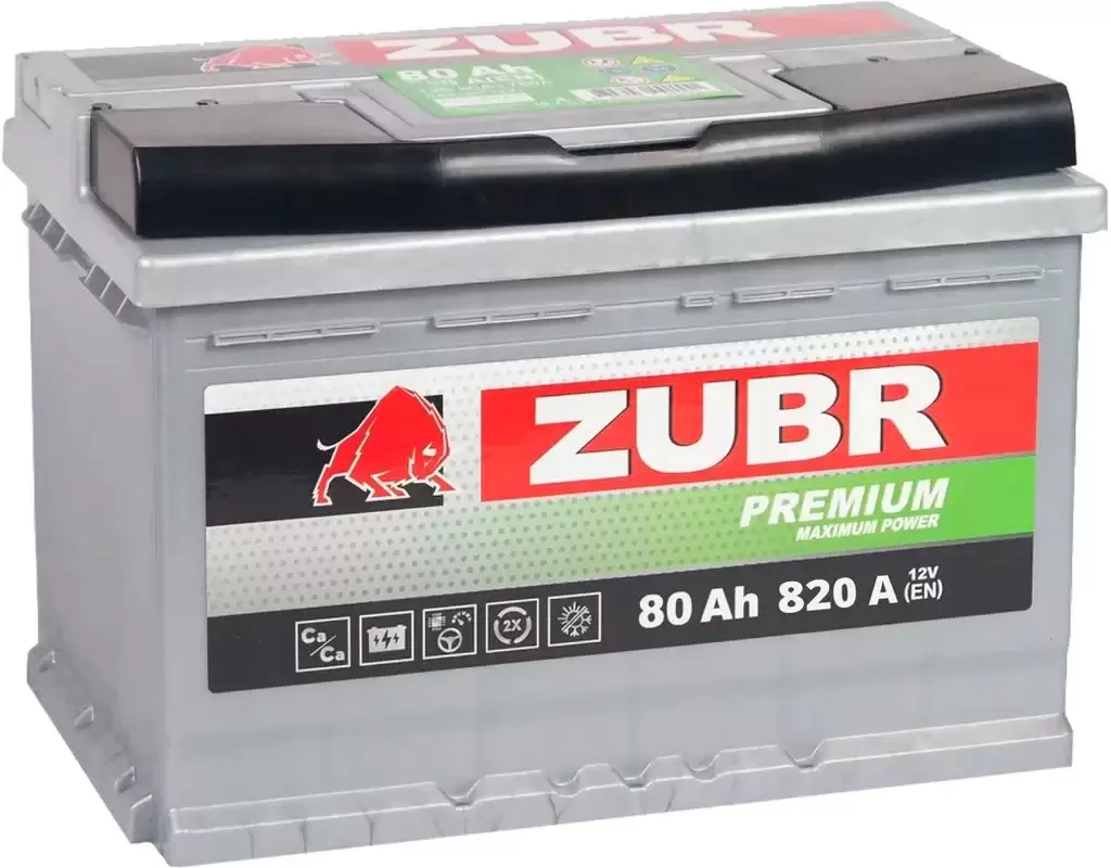 Зубр Premium L+ (80Ah)